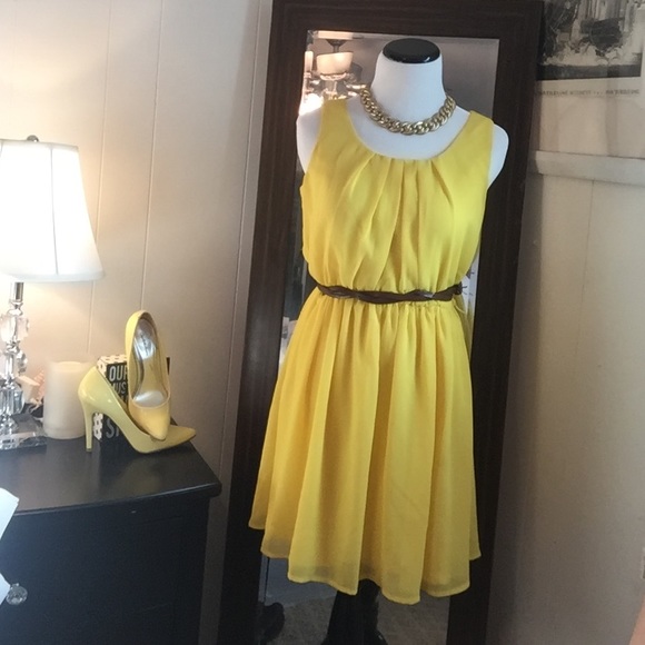 Yellow summer dress