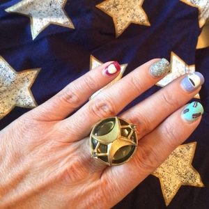 ⭐️BCBG Smoky Stone Constellation Ring 7⭐️