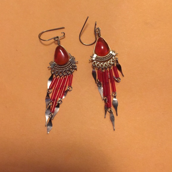 Hand design earrings