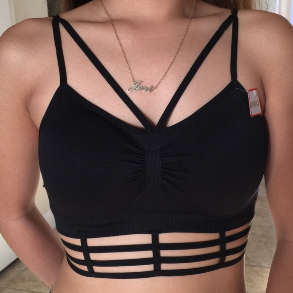 LAST ONE!!! Black Caged Bralette - Picture 2 of 4