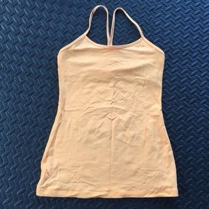 Lululemon Power Y tank in creamsicle