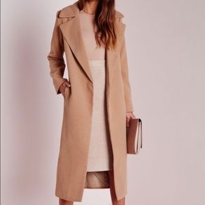 CAMEL COLORED LONG COAT.