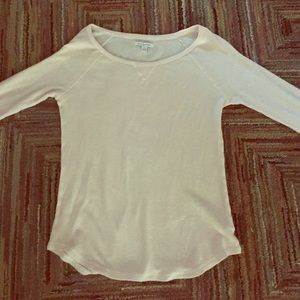 American Eagle Peach/Pink Long Sleeve Shirt