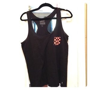 Black pocketed tank top