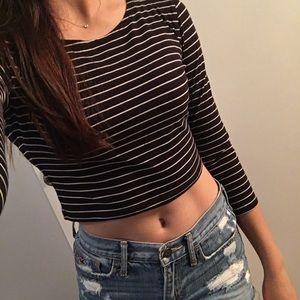 FOREVER 21 ✨ Stripes Crop Top