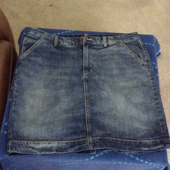 [PLUS] Denim jean skirt