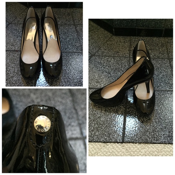 Michael Kors black patent leather pumps SZ 9