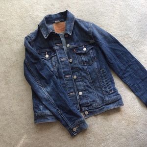Dark wash denim jacket