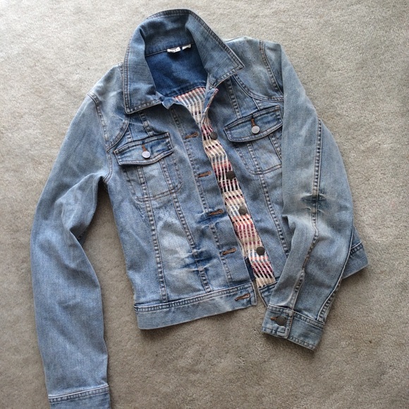 Light wash denim jacket