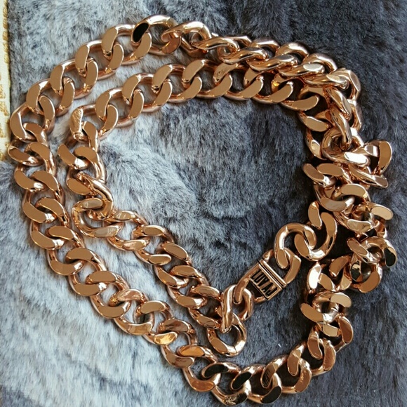 Rose gold LuvAj long necklace