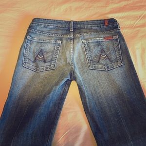 7 for all mankind jeans with rhinestone detail
