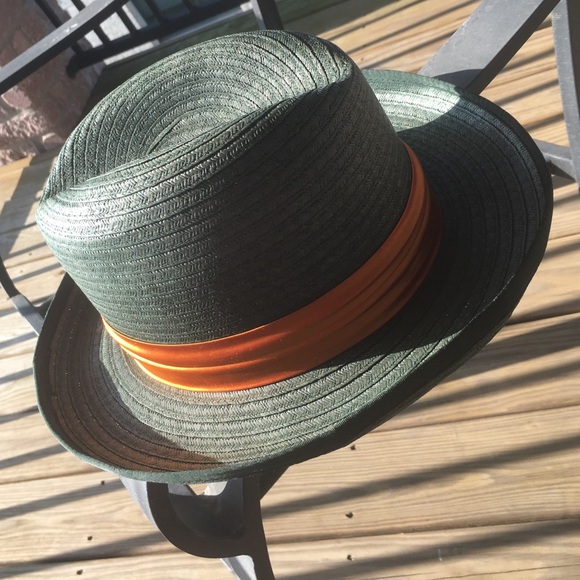 Color Coding In An Olive Green & Burnt Orange Hat - image 1