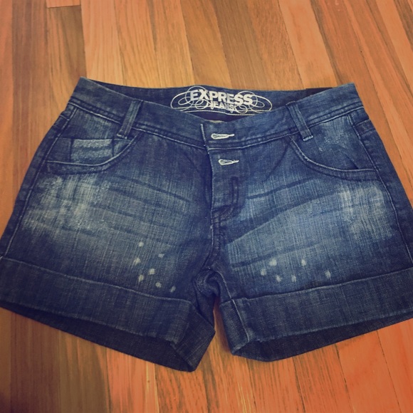 Distressed Denim shorts
