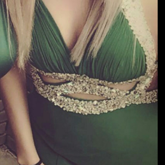 Jasz couture emerald Green prom dress - Picture 2 of 3