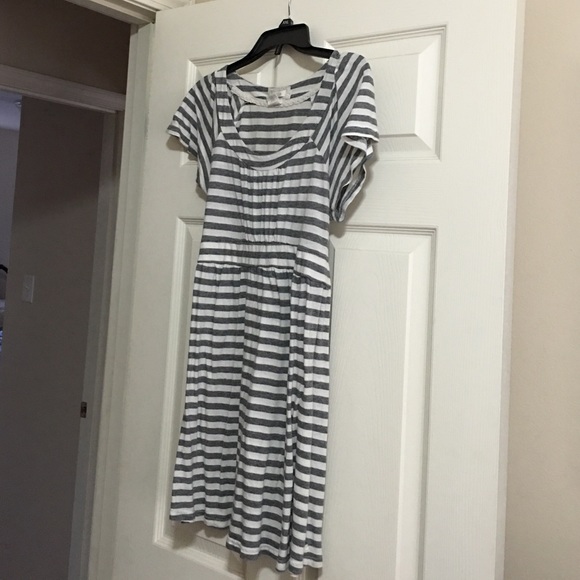 Light grey striped dress