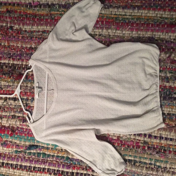 White Crochet shirt