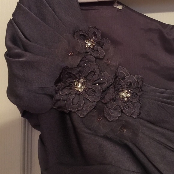Jade by Jasmine Deep Lavender Sz 12 Evening Gown - Picture 4 of 4