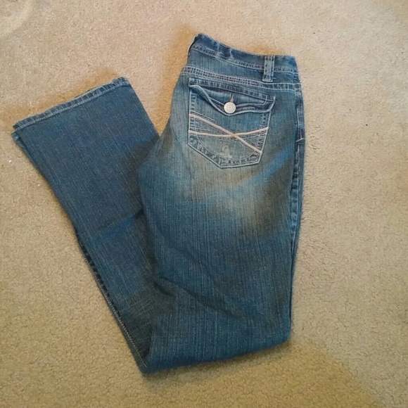 Distressed jeans