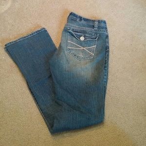Distressed jeans