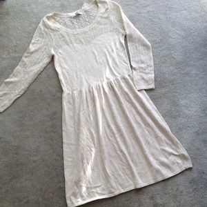 Cream colors sweater dress