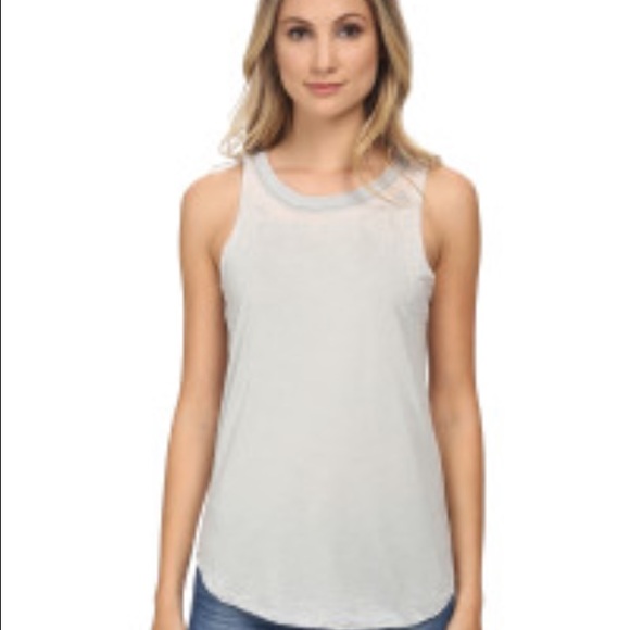Chaser Crossback Muscle Tank in White - Picture 3 of 3
