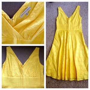 ❗️Canary Yellow Dress • Eyelet Detail