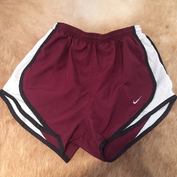 Maroon & Black Nike Dri-Fit shorts