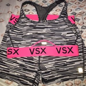 VSX Sport Bra and Short Set Workout Gear