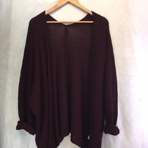 Maroon Brandy Melville Caroline cardigan