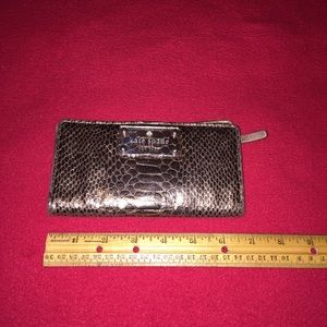 Kate Spade bronze clutch wallet