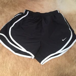 Black & white Nike Dri-Fit shorts