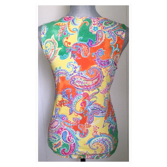 🔥HP🔥 Adorable Ralph Lauren paisley top - Picture 3 of 4
