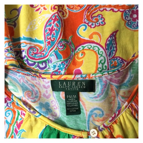 🔥HP🔥 Adorable Ralph Lauren paisley top - Picture 4 of 4