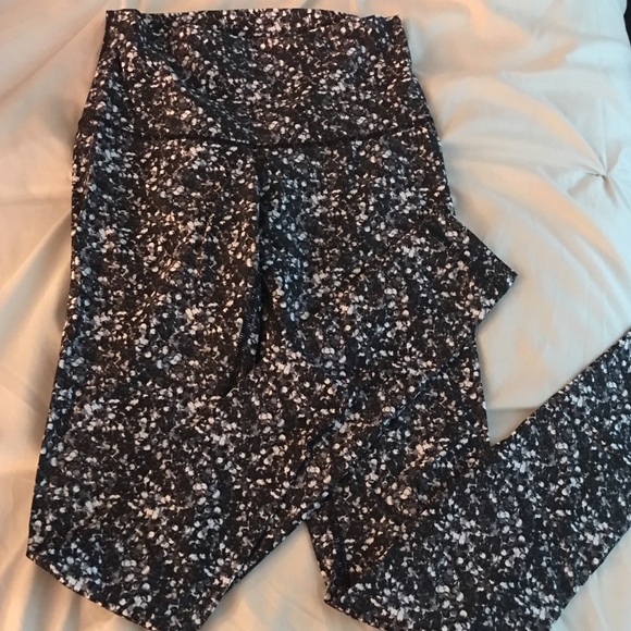 Lululemon Sequin Shine Silver Tight