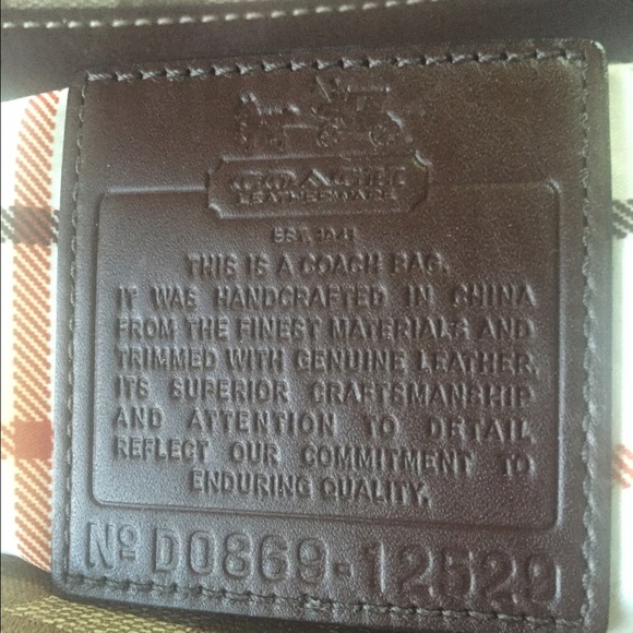 💯 Auth. Coach Heritage stripe satchel - Picture 4 of 4
