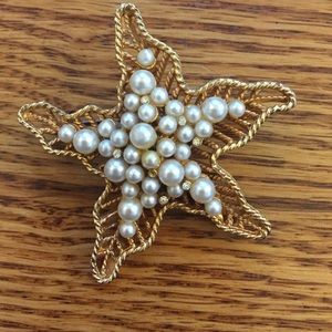 Vintage Starfish Brooch