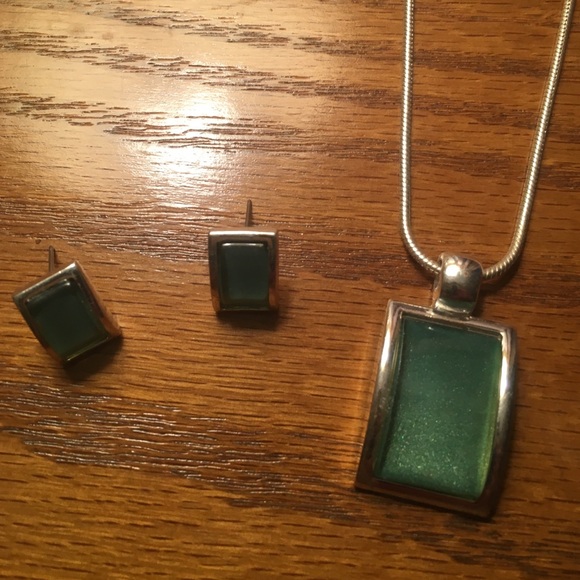 Necklace and earrings