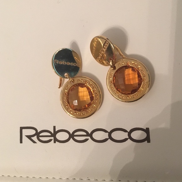 Rebecca Amber earrings