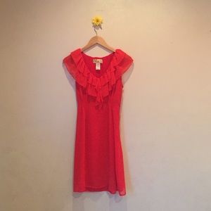 Feminine Coral Dress