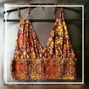 Boho Cropped Halter Top