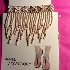 Boho beaded anklets made in India