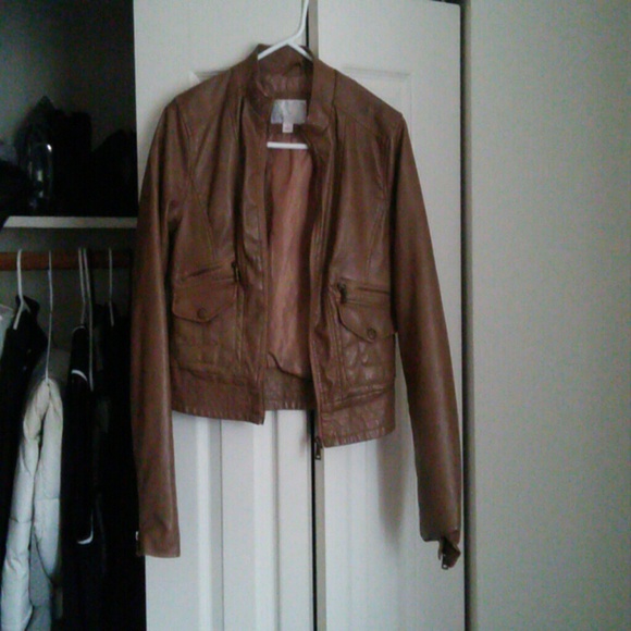 Faux leather jacket