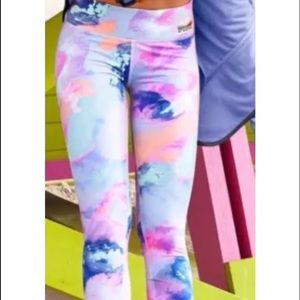 NWT VS pink ultimate marble pastel yoga leggings