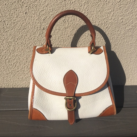 Vintage Dooney&Bourke Mini Bag! White leather.