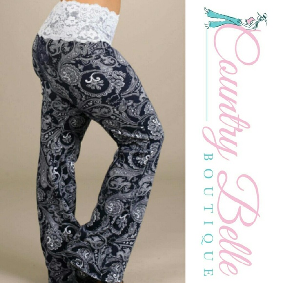 Restock!! Plus size Dream Worthy lace Gaucho Pants - Picture 2 of 3