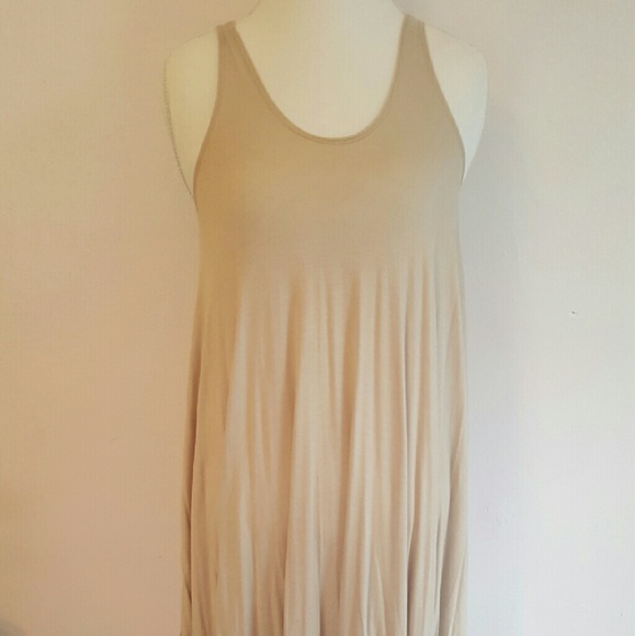 Sleeveless Harlem dress (taupe) - Picture 4 of 4