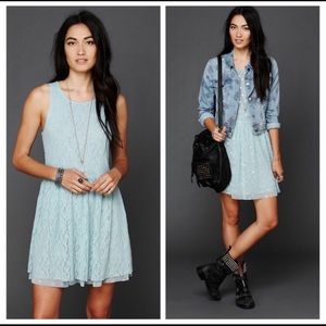 Blue reversible Free People dress (size small)