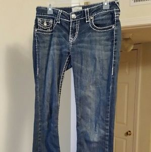 Women's L.A. Idol Jeans 30x34 Thick Stitch!!