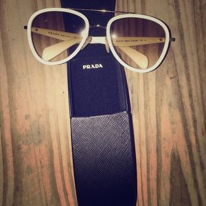 PRADA Sunglasses PR 51PS ZVN9S1 Pale Gold 56MM