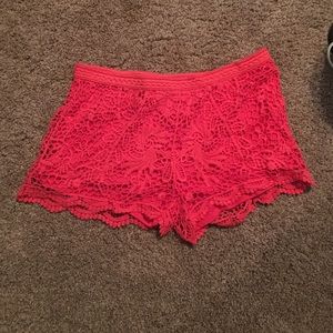 lace shorts
